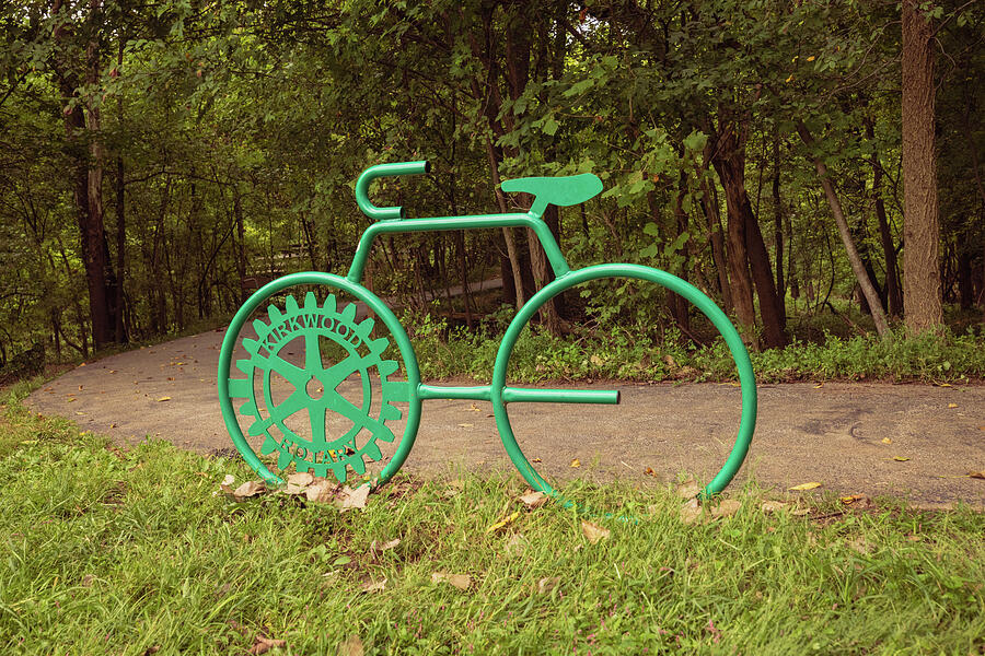 Kirkwood Rotary Bike Sculpture in Saint Louis, Missouri Photograph by Robert Niemeier Kirkwood Rotary Bike Sculpture in Saint Louis, Missouri Photograph by Robert Niemeier