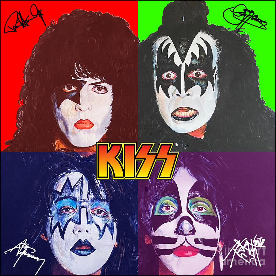 Kiss Band Poster and Art Prints Digital Art by Scott Mendell - Pixels