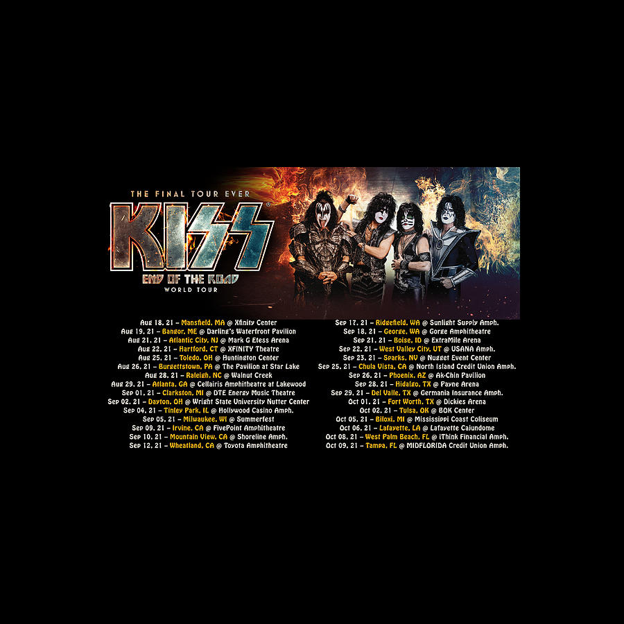 Kiss End Of The Road Tour Setlist 2024 Usa - Cati Mattie