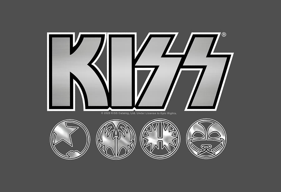 KISS Logo Silver V3 Starchild Demon Spaceman Painting by Russell Lola ...