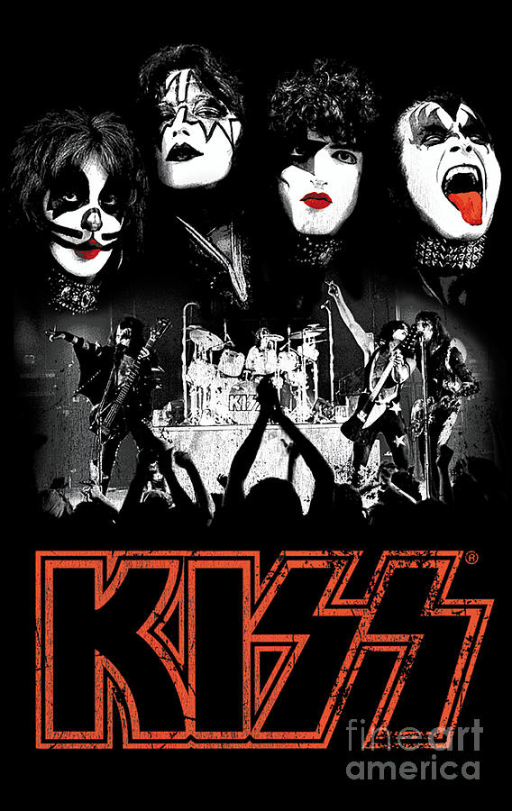 Kiss Metal Rock The House Digital Art by Alwin Spooner - Pixels