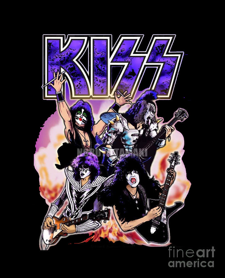 Kiss Metal Digital Art By Steven Mcneil Fine Art America