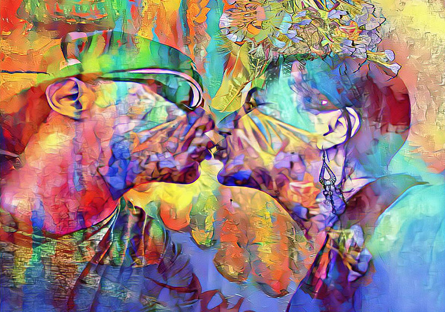 Kiss Digital Art by Michelle  White