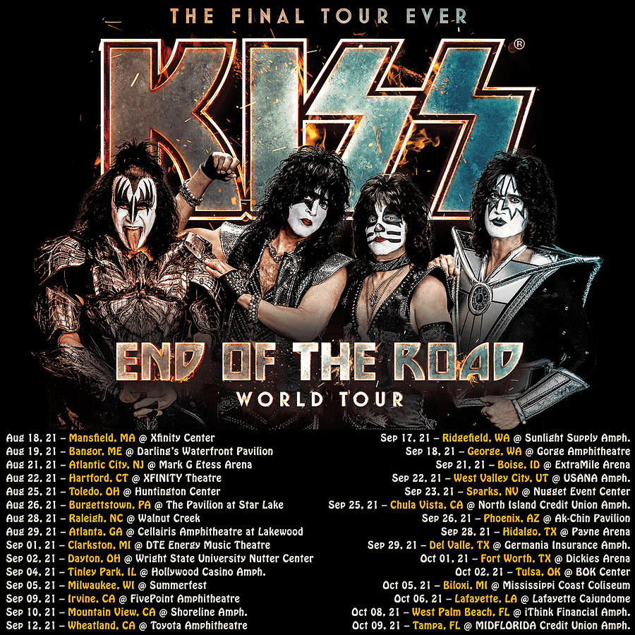Kiss The Final Tour Ever End Of The Road 2021 Tour Dates Dr11 Digital