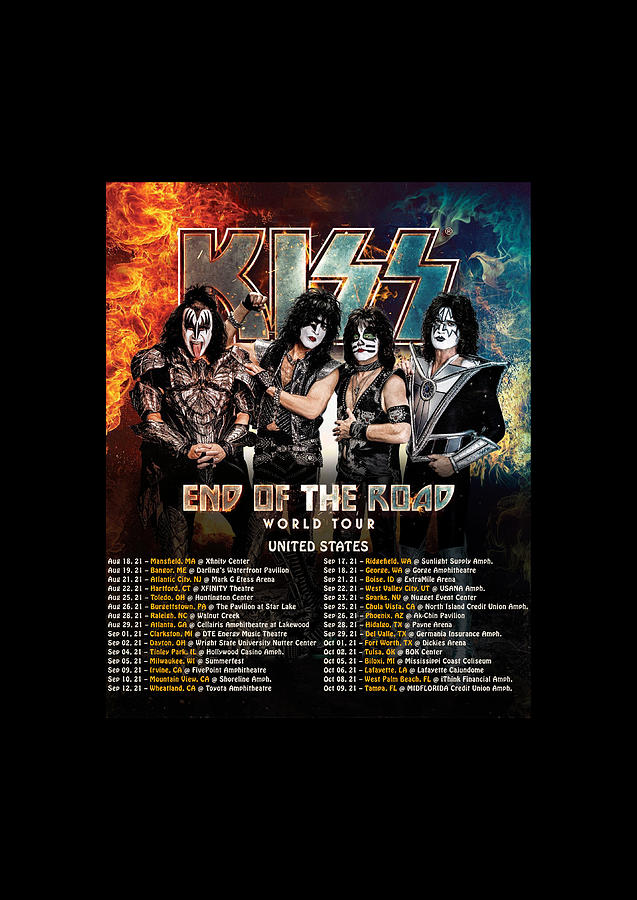 Kiss The Final Tour Ever End Of The Road 2021 Usa Tour Dates Dr11