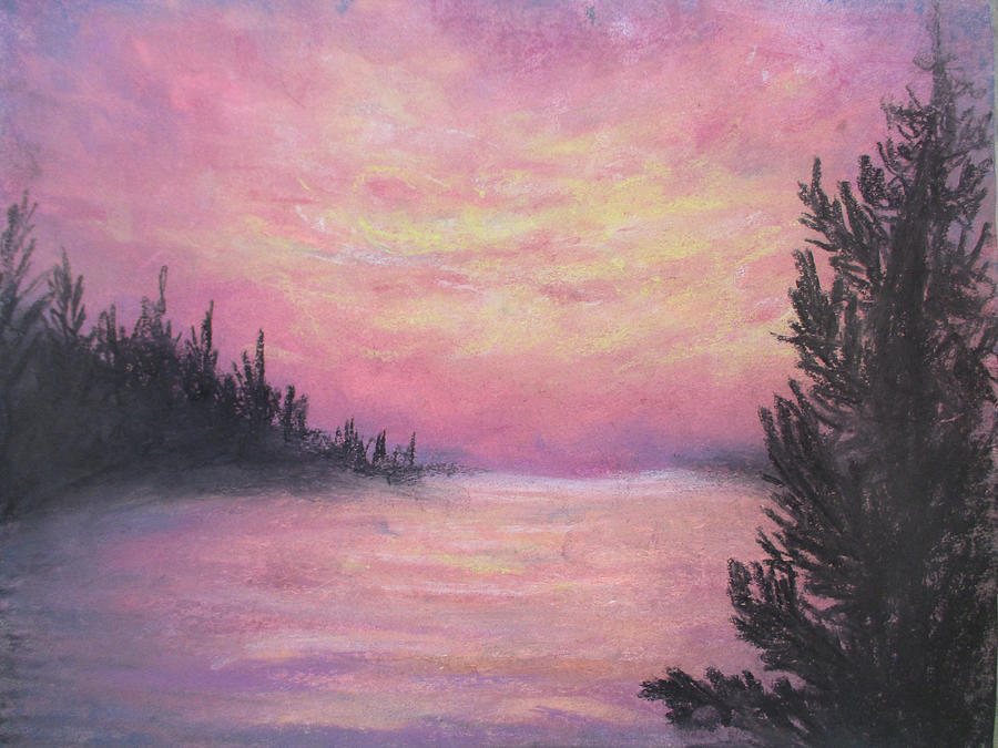 Kissed Pink Painting by Jen Shearer