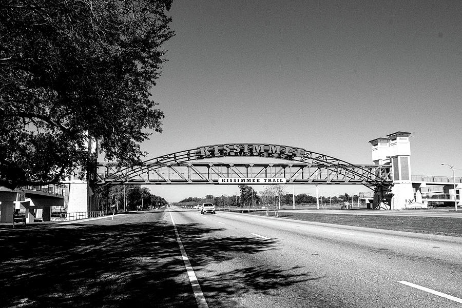 Kissimmee Trail Bridge Black And White  Photograph by Christopher Mercer