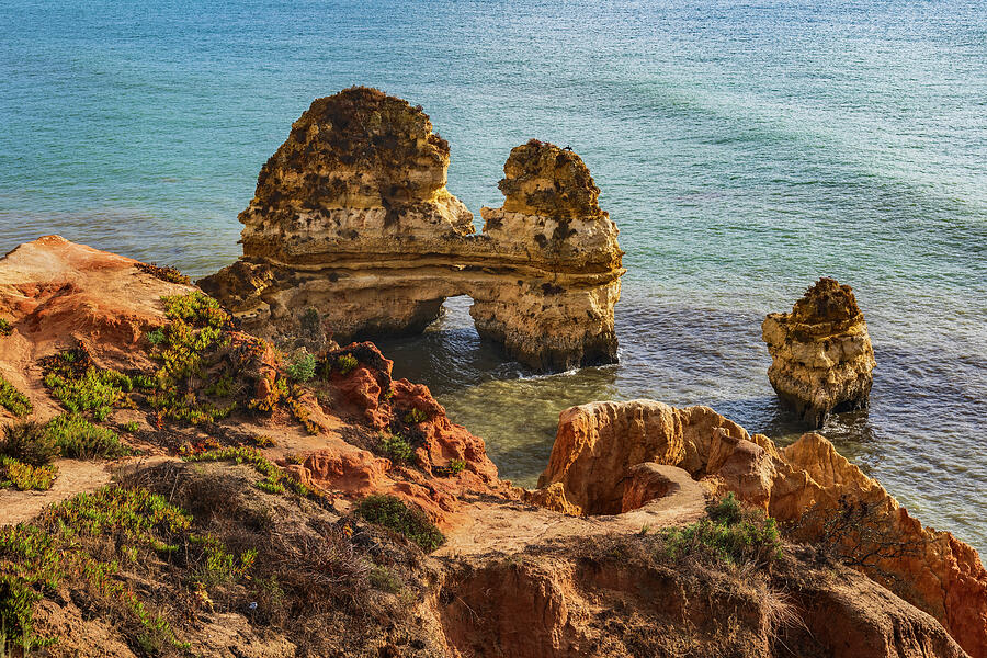 Kissing Couple Rock In Algarve, Portugal Photograph by Artur Bogacki