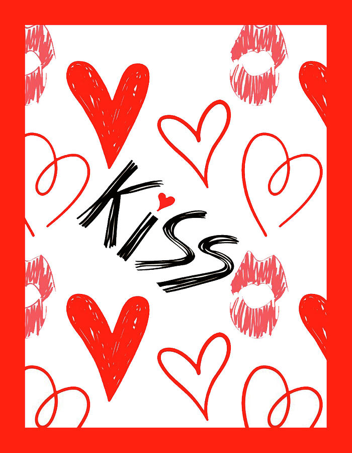 Kissy Kissy Digital Art by Fine Art by Alexandra