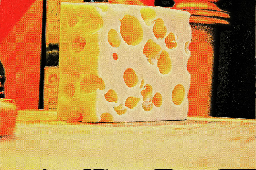 Kitchen Art Swiss Cheese Bad Print Digital Art by Christopher Hollon