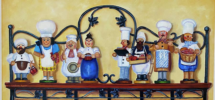 Kitchen Bakers Painting by Judy Rixom