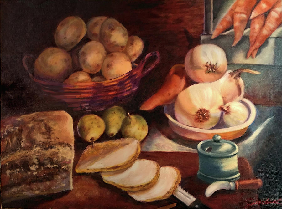 Kitchen Bounty   Painting by Joel Smith