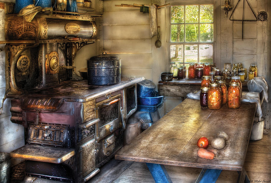 Kitchen - Home Country Kitchen  Photograph by Mike Savad