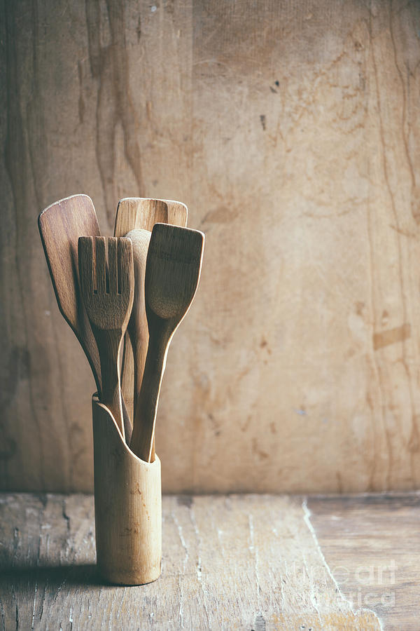 Vintage Photograph - Kitchen utensils by Jelena Jovanovic