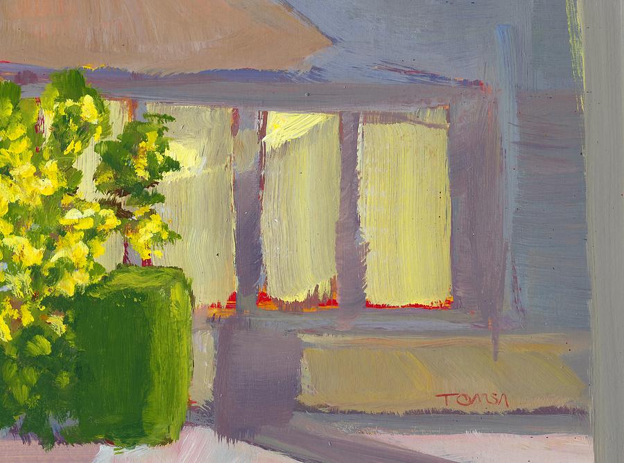 Kitchen Windows Painting by Bill Tomsa