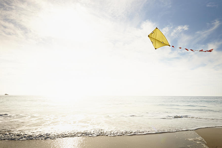 Kite against sky Photograph by Uwe Krejci