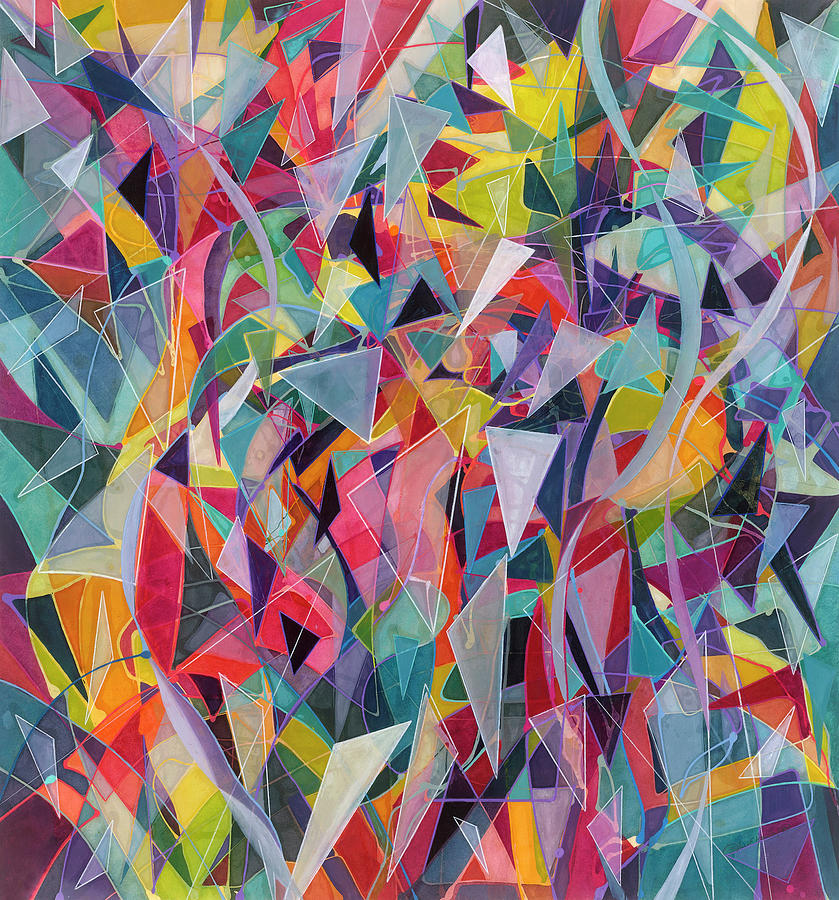 Kite Strings Painting by Anne Hanley