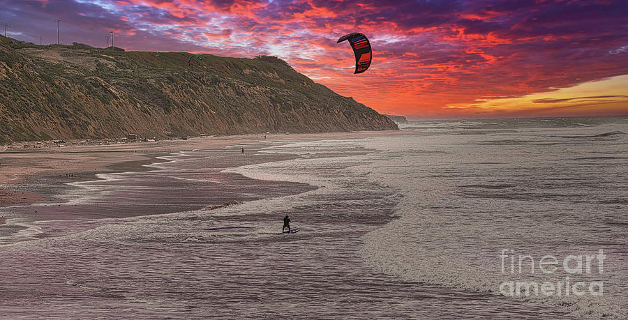 Kite Surfing Northern California 2022  Photograph by Chuck Kuhn