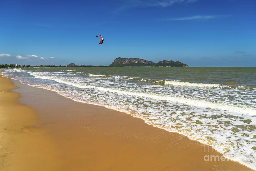 Paradise Photograph - Kite Surfing Thailand by Adrian Evans