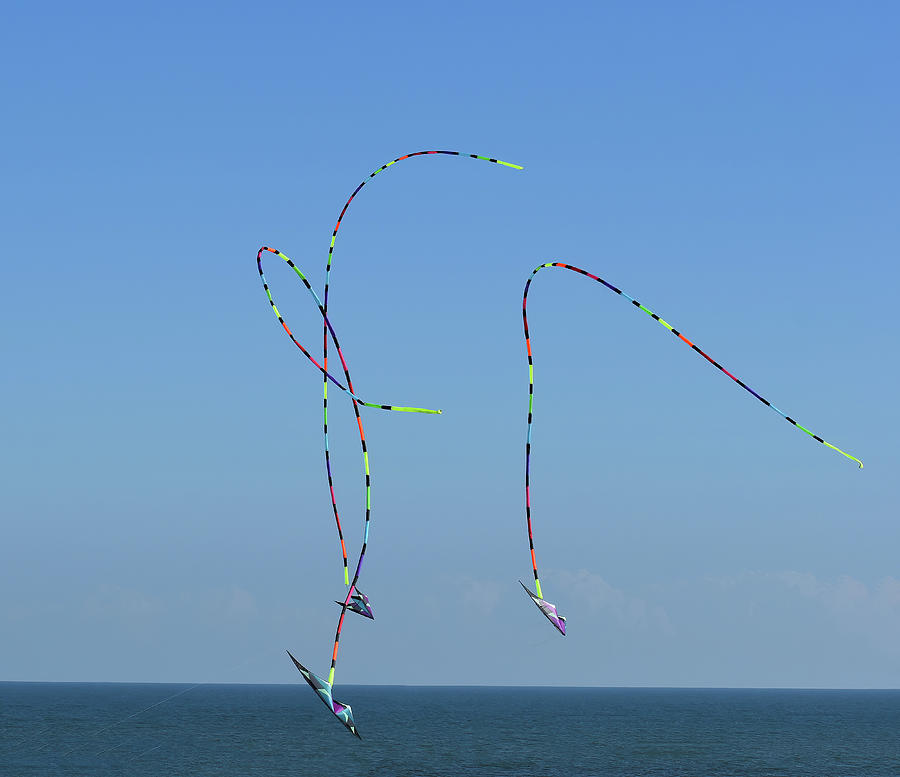 Kites at Carolina Beach 3 Photograph by Roberta Byram