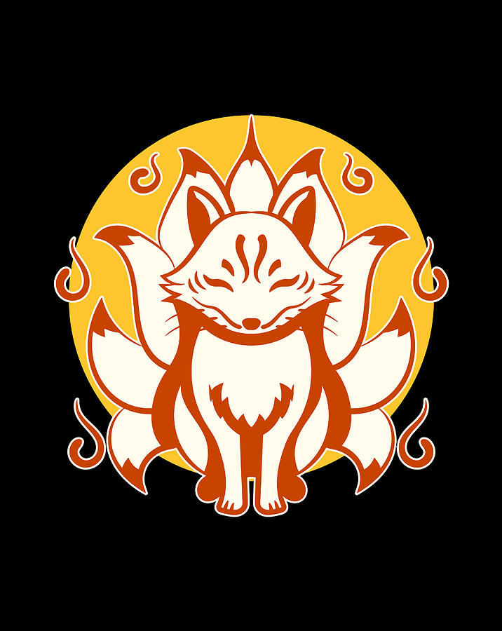 Kitsune Japanese Kami Inari Fox Protector Tempel Shrines Digital Art by ...
