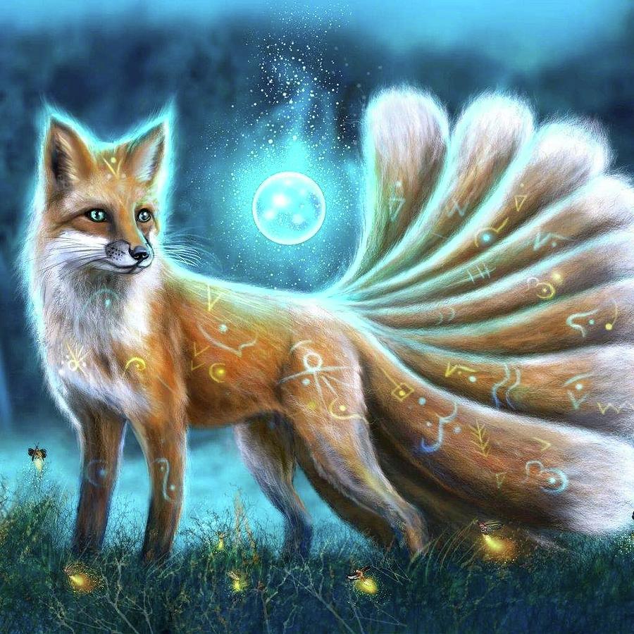 Kitsune Digital Art by Masked Icon | Fine Art America