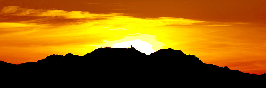 Sunset Photograph - Kitt Peak, Solstice Sunset Panorama by Douglas Taylor