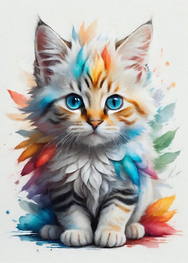 Kitten 1 Painting