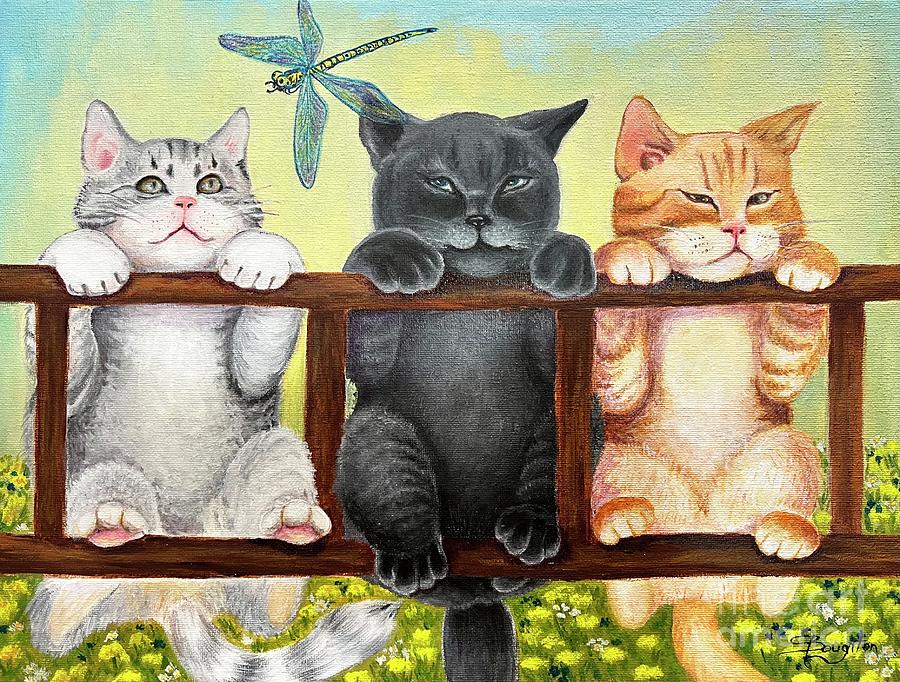 Kittens Painting by Ella Boughton