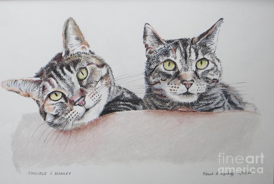 Kitties Painting by Karol Wyckoff