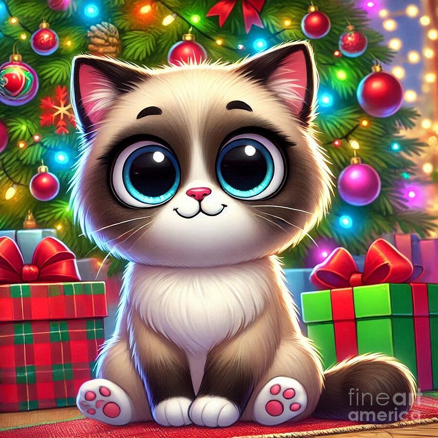 Kitty Cat #10 Digital Art by Steve Mitchell Kitty Cat #10 Digital Art by Steve Mitchell