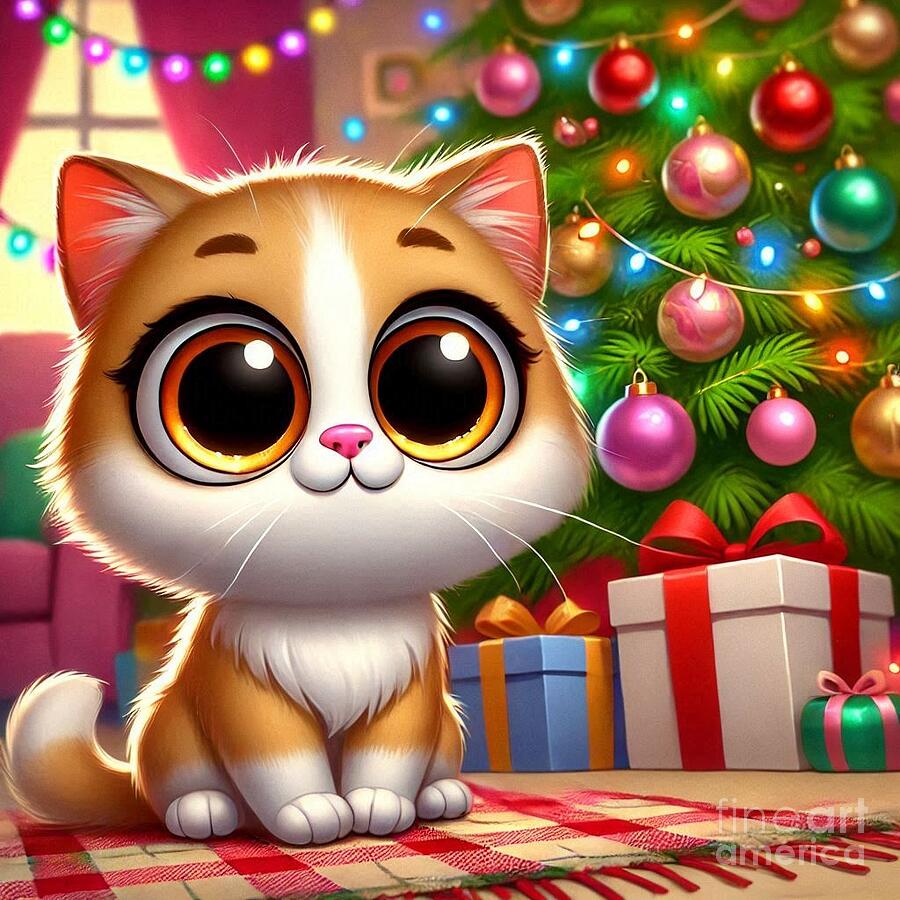 Kitty Cat #4 Digital Art by Steve Mitchell Kitty Cat #4 Digital Art by Steve Mitchell