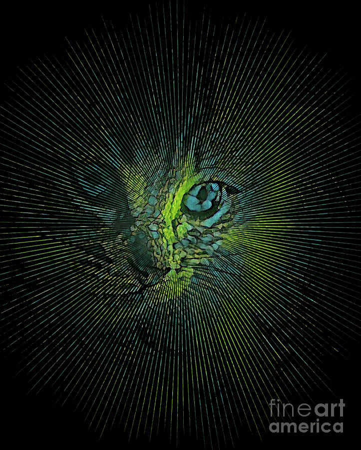 Cat Mixed Media - Kitty Gazen by Dep