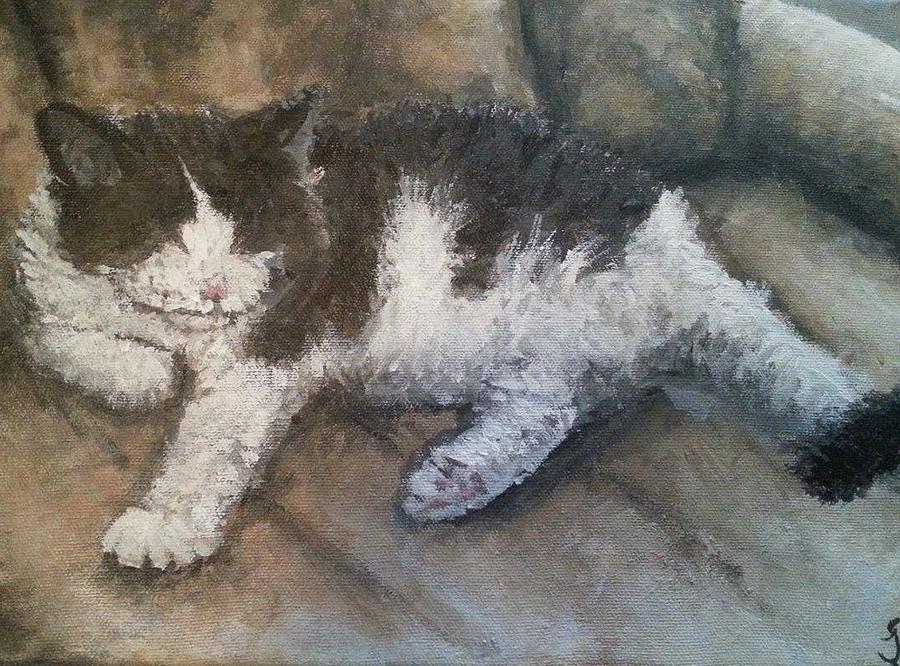 Kitty Kat Painting by Jen Shearer