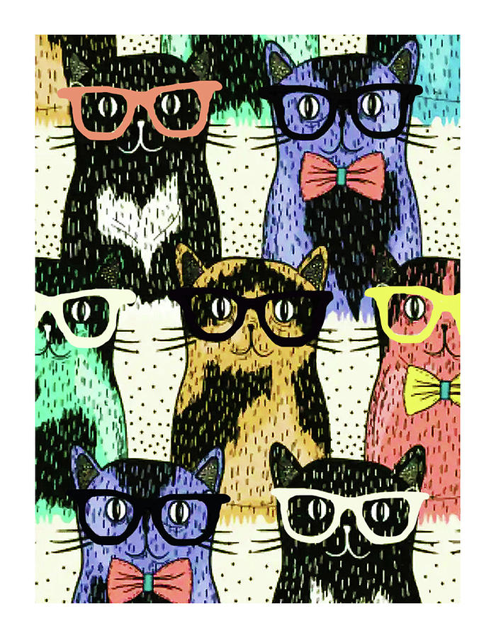 Kitty Kitty Cats  Digital Art by Fine Art by Alexandra