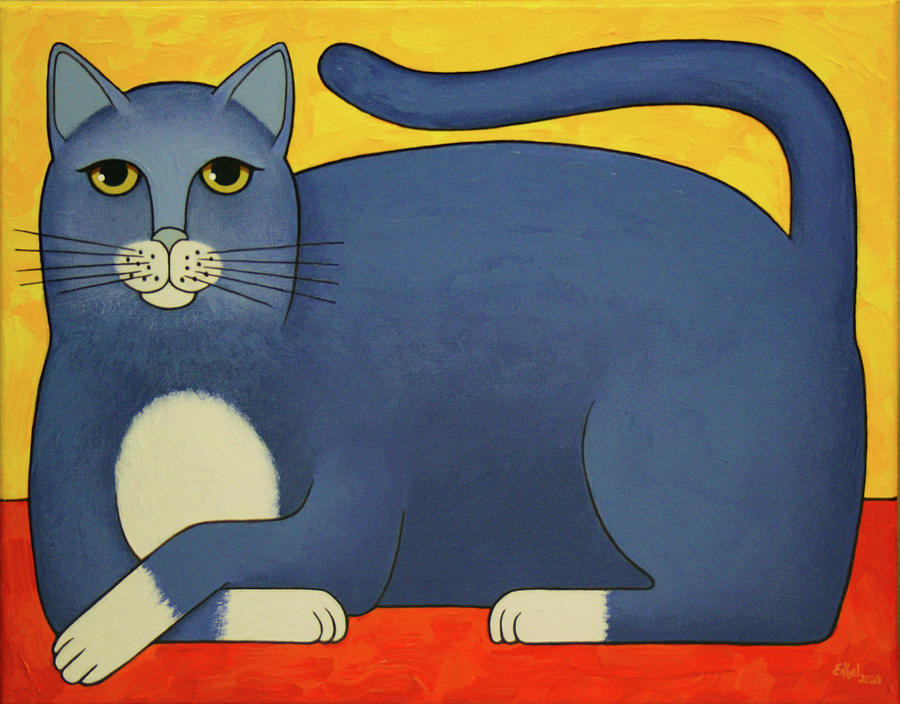 Kitty Kitty Meow Meow Painting by Norman Engel