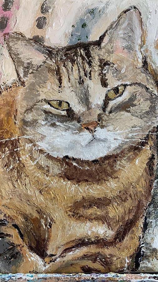 Kitty Painting by Lynn Shaffer