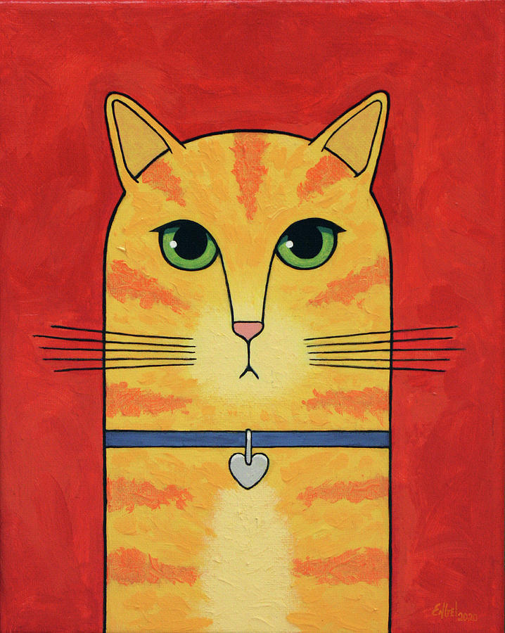 Kitty Painting by Norman Engel