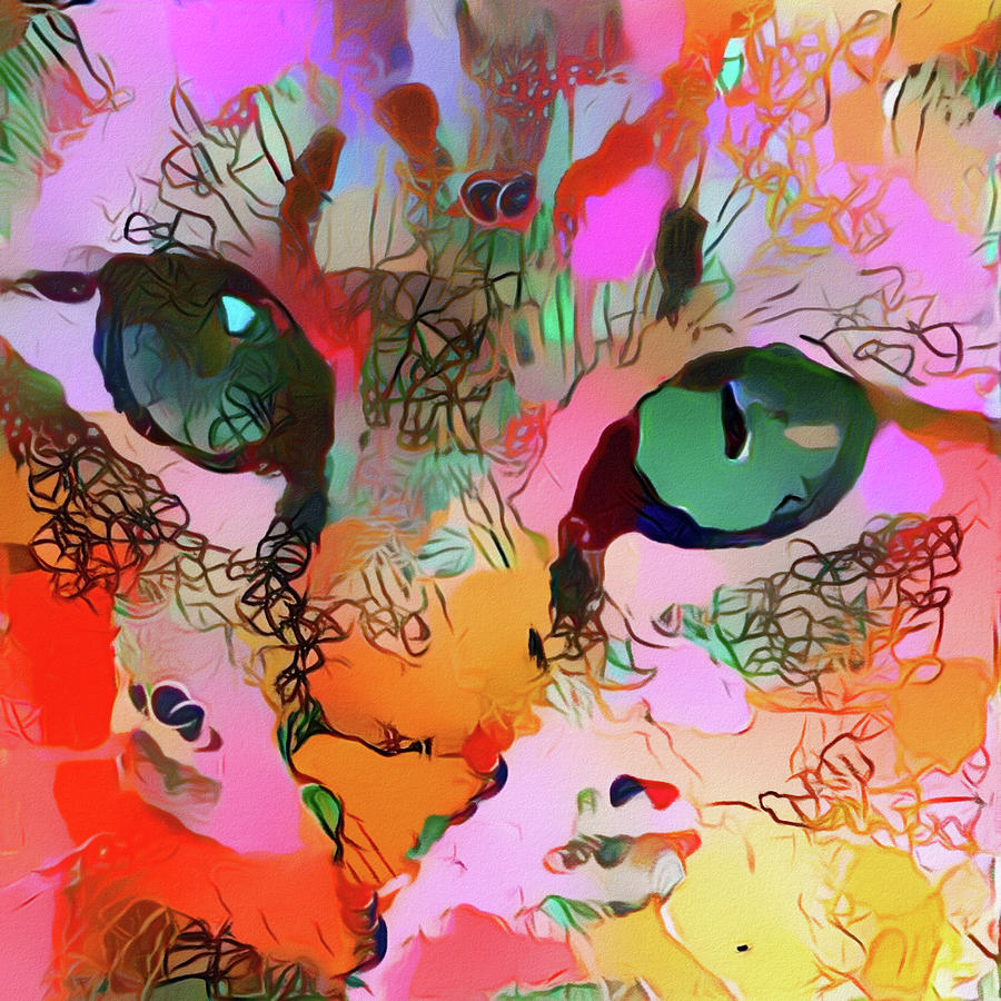 Kitty Pop Digital Art by Susan Maxwell Schmidt