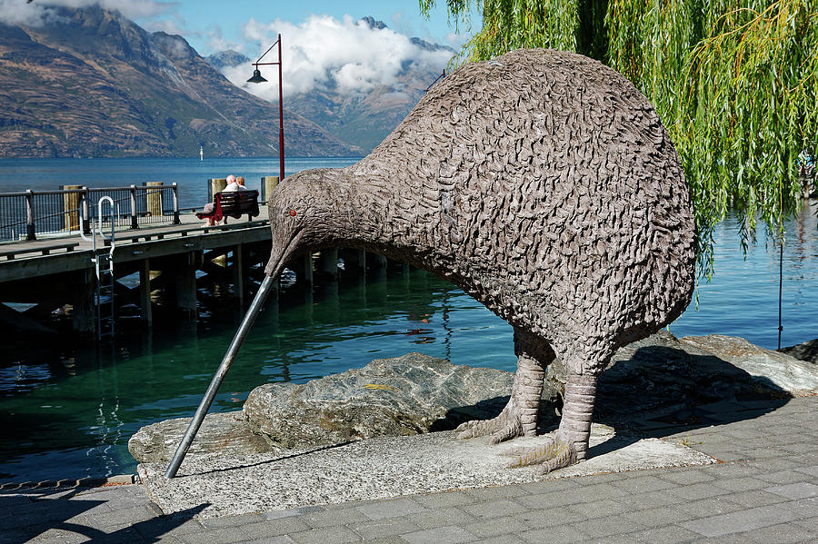 Mountain Photograph - Kiwi Statue by Sally Weigand