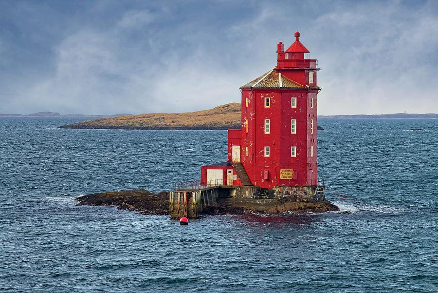 Kjeungskjaret Lighthouse, Norwegian Coast Photograph by Martyn Arnold