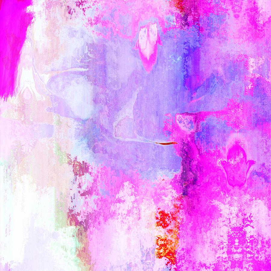 Klarinov - Artistic Colorful Abstract Grunge Purple Watercolor Painting Digital Art Digital Art by Sambel Pedes