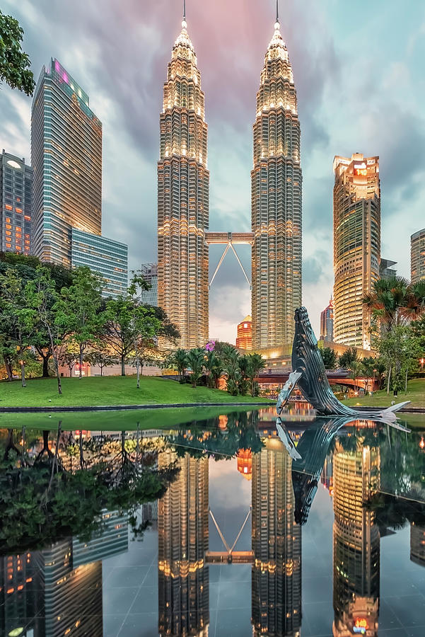 Architecture Photograph - Klcc by Manjik Pictures