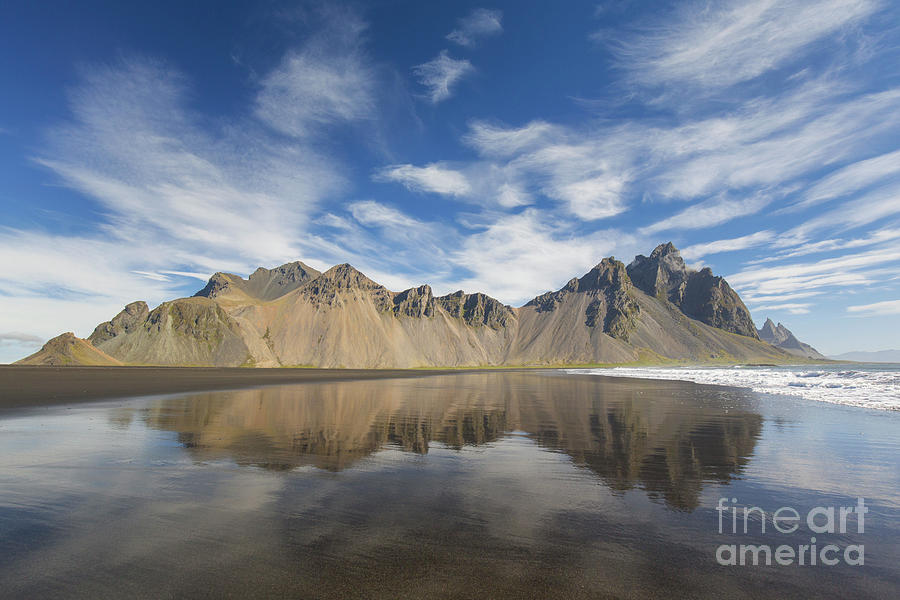 Klifatindur Mountain Range at Stokksnes, Iceland  Photograph by Arterra Picture Library