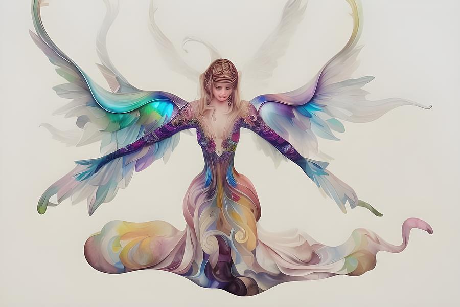 Kneeling Angel Digital Art by Beverly Read