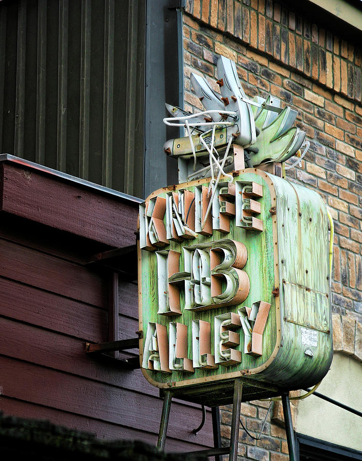 Knife Alley Sign Photograph by David and Carol Kelly