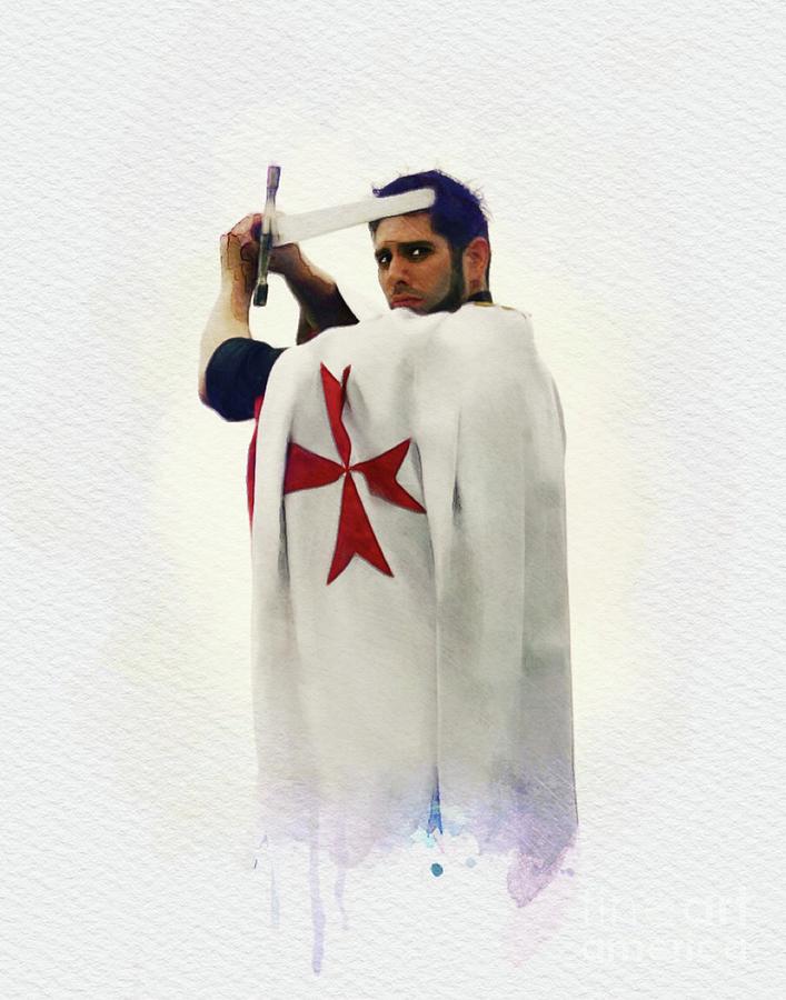Knight Templar Painting by Esoterica Art Agency