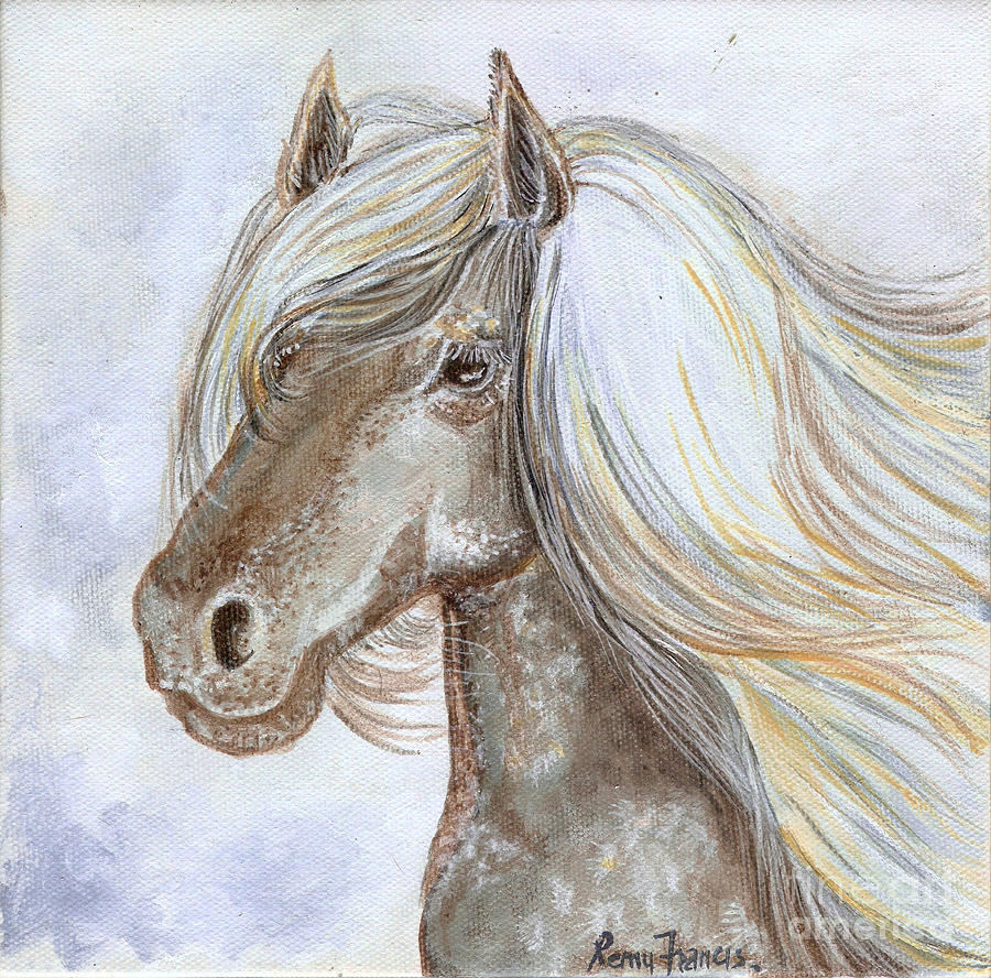 Knightrider Rembrandz Horses5 Painting by Remy Francis
