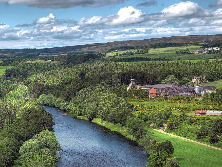 Knockando Distillery On The Banks of The River Spey Scotland Since 1898 Photograph by OBT Imaging