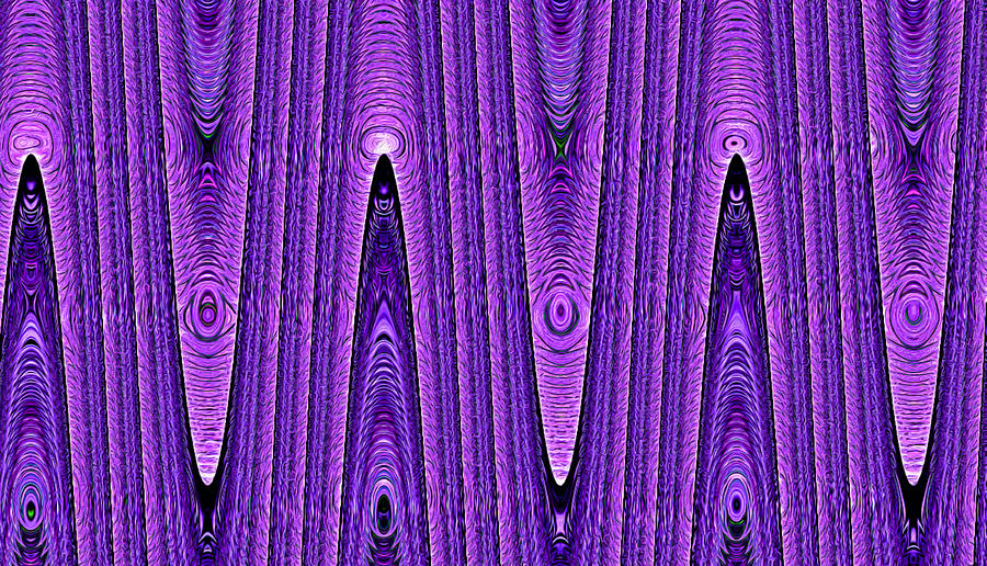 Knotty Purple Tree Bark - Abstract Digital Art by Ronald Mills